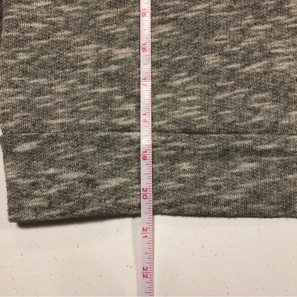 Jenni Women’s “Always #1” Long Sleeve Gray Sweater Top size XS